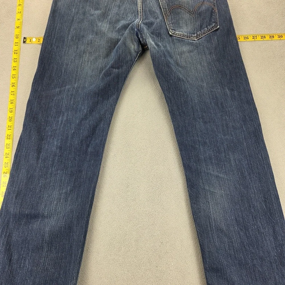 Vintage Levis Engineered Jeans Mens Blue Buckle Back 33x30 Whiskers